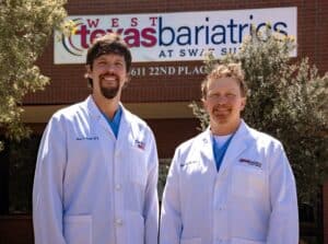 Dr.Eggl and Dr.Purtell in front of West Texas Bariatrics